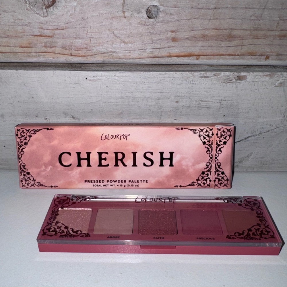 ColourPop 5-Shade Eyeshadow Palette - CHERISH - BNIB